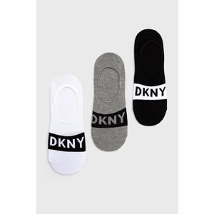 Ponožky Dkny (3-pack) pánske, šedá farba vyobraziť