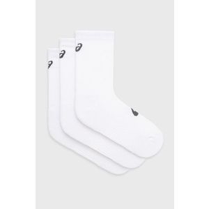 Ponožky Asics (3-pack) dámske, biela farba vyobraziť