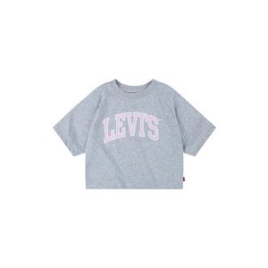 Detské bavlnené tričko Levi's šedá farba vyobraziť