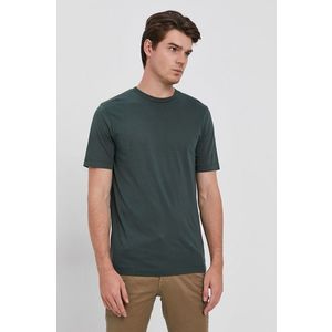 Bavlnené tričko Scotch & Soda zelená farba, jednofarebné vyobraziť