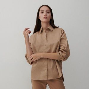 Reserved - Bavlnená košeľa - Béžová vyobraziť