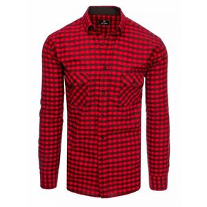 Károvaná košeľa červeno-čierna vyobraziť