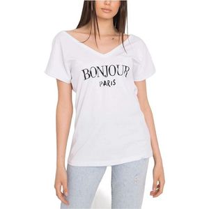 Biele dámske tričko bonjour vyobraziť