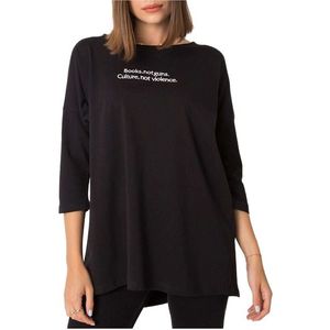 čierne dámske tričko s nápisom vyobraziť