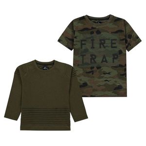 Firetrap 2 Pack T Shirt Junior Boys vyobraziť