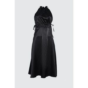 Trendyol Black Assynx Satin Dress vyobraziť