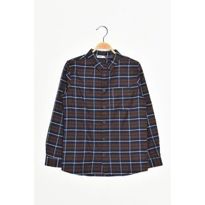 Koton Brown Plaid Boys Shirt vyobraziť