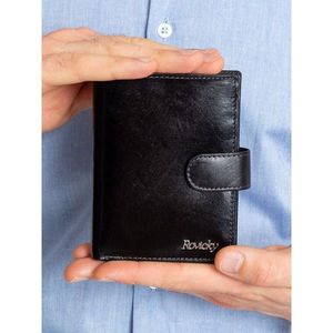 Men´s black leather wallet vyobraziť