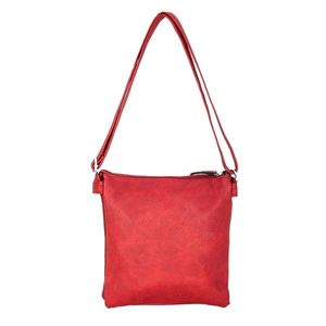 Dark red eco leather handbag vyobraziť