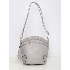 Gray bag with zippers vyobraziť