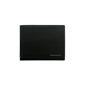 Black horizontal wallet for a leather man vyobraziť