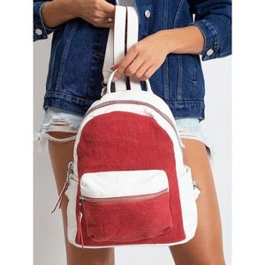 White and red backpack vyobraziť