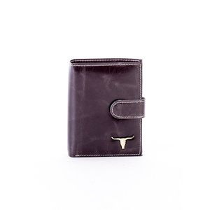 Black wallet for a man with a latch vyobraziť