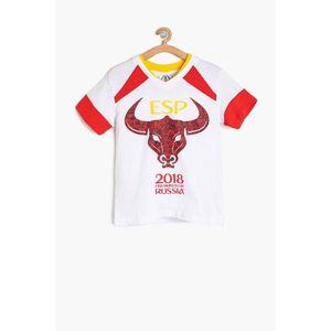 Koton White Boys World Cup 2018 Printed T-Shirt vyobraziť