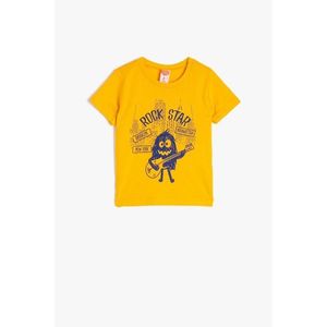 Koton Baby Boy Yellow Printed Short Sleeve T-shirt vyobraziť