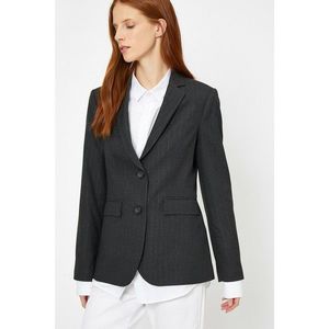 Koton Women's Grey Button Detail jacket vyobraziť