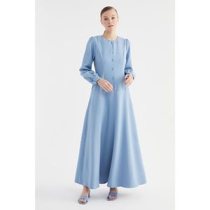 Trendyol Blue Button Detailed Dress vyobraziť