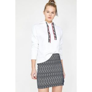 Koton Women's Navy Normal Waist Mini Patterned Skirt vyobraziť