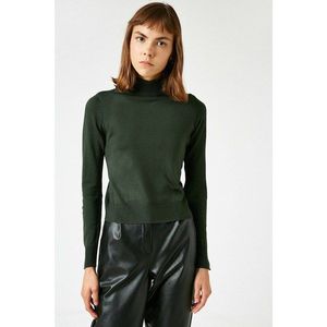 Koton Women's Green Upright Collar Long Sleeve Sweater vyobraziť