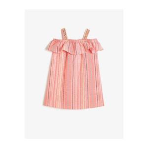 Koton Girl Pink Hanger FirFir Detailing Sooty Dress vyobraziť