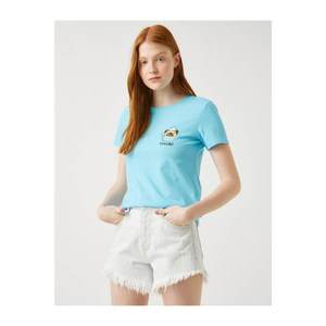 Koton Printed T-Shirt Crew Neck Short Sleeve Cotton vyobraziť