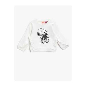 Koton Cotton Snoopy Licensed Printed Crew Neck Sweatshirt vyobraziť