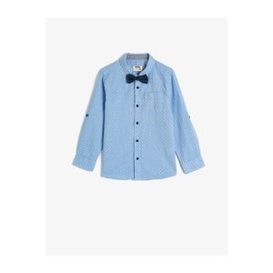 Koton Blue Patterned Boy Shirt vyobraziť