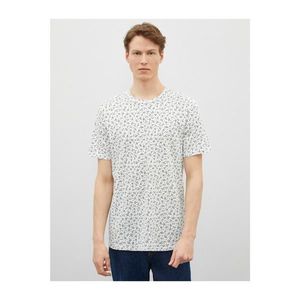 Koton Men's White Floral T-Shirt vyobraziť