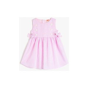 Koton Pink Striped Baby Girl Dress vyobraziť