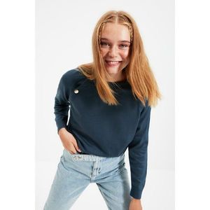 Trendyol Indigo Side Button Knitwear Sweater vyobraziť