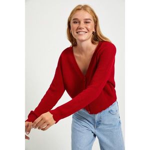 Trendyol Red Button Knitwear Cardigan vyobraziť