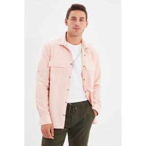 Trendyol Pink Men Regular Fit Shirt Collar Big Pocket Cuffed Shirt vyobraziť