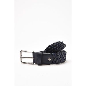 Trendyol Navy Blue Men's Faux Leather Knitted Belt vyobraziť