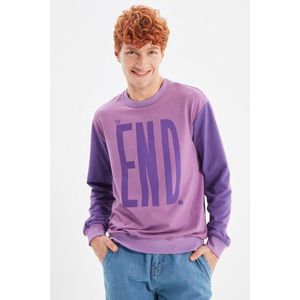 Trendyol Lilac Men Regular Fit Regular Fit Sweatshirt vyobraziť