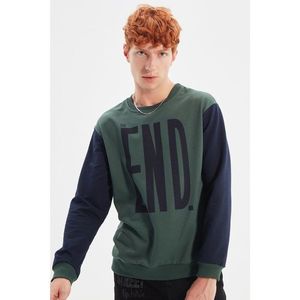 Trendyol Emerald Green Men's Regular Fit Regular Fit Sweatshirt vyobraziť