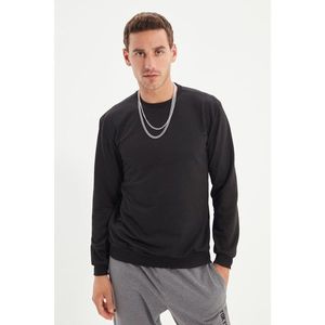 Trendyol Black Men's Regular Fit Sweatshirt vyobraziť