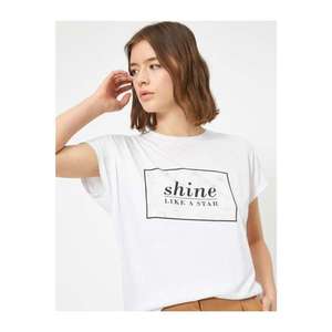 Koton Shine Printed Women's T-Shirt vyobraziť