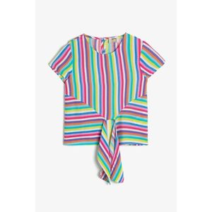 Koton Girl's Colorful Striped Blouse vyobraziť