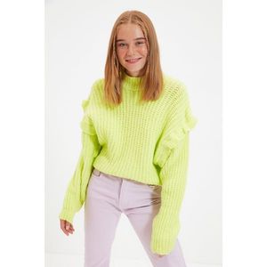 Trendyol Yellow Crop Detailed Knitwear Sweater vyobraziť