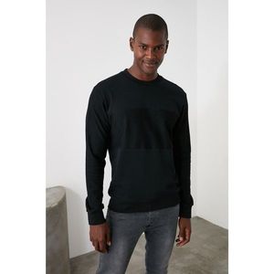 Trendyol Black Men's Sweatshirt vyobraziť