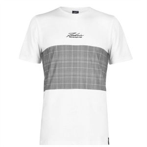 Fabric Check Panel T-Shirt vyobraziť