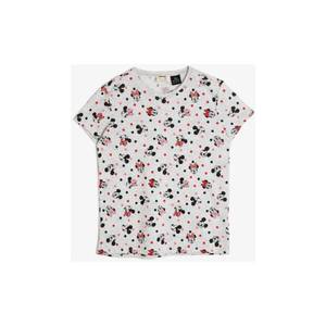 Koton Minnie Licensed Printed Cotton Soft Crew Neck Short Sleeved T-Shirt vyobraziť
