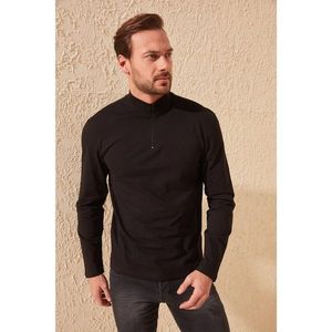 Trendyol Black Male Long Sleeve Slim Fit T-Shirt vyobraziť