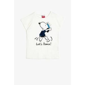 Koton Boy Ecru Snoopy Licensed Printed Licensed T-Shirt vyobraziť