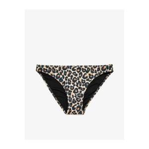Koton Women's Black Leopard Print Bikini Bottom vyobraziť