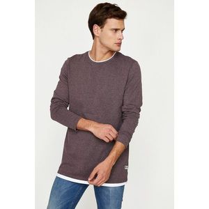 Koton Men's Burgundy T-Shirt vyobraziť