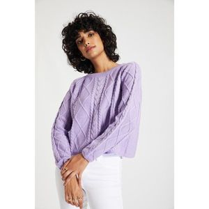 Trendyol Lilac Knit Detailed Knitwear Sweater vyobraziť