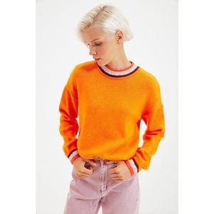 Trendyol Orange Crew Neck Knitwear Sweater vyobraziť