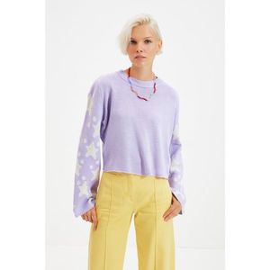 Trendyol Lilac Crew Neck Knitwear Sweater vyobraziť
