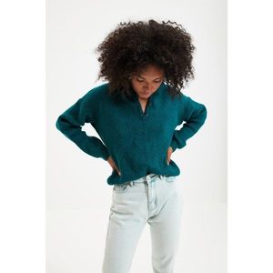Trendyol Green Hooded Knitwear Sweater vyobraziť